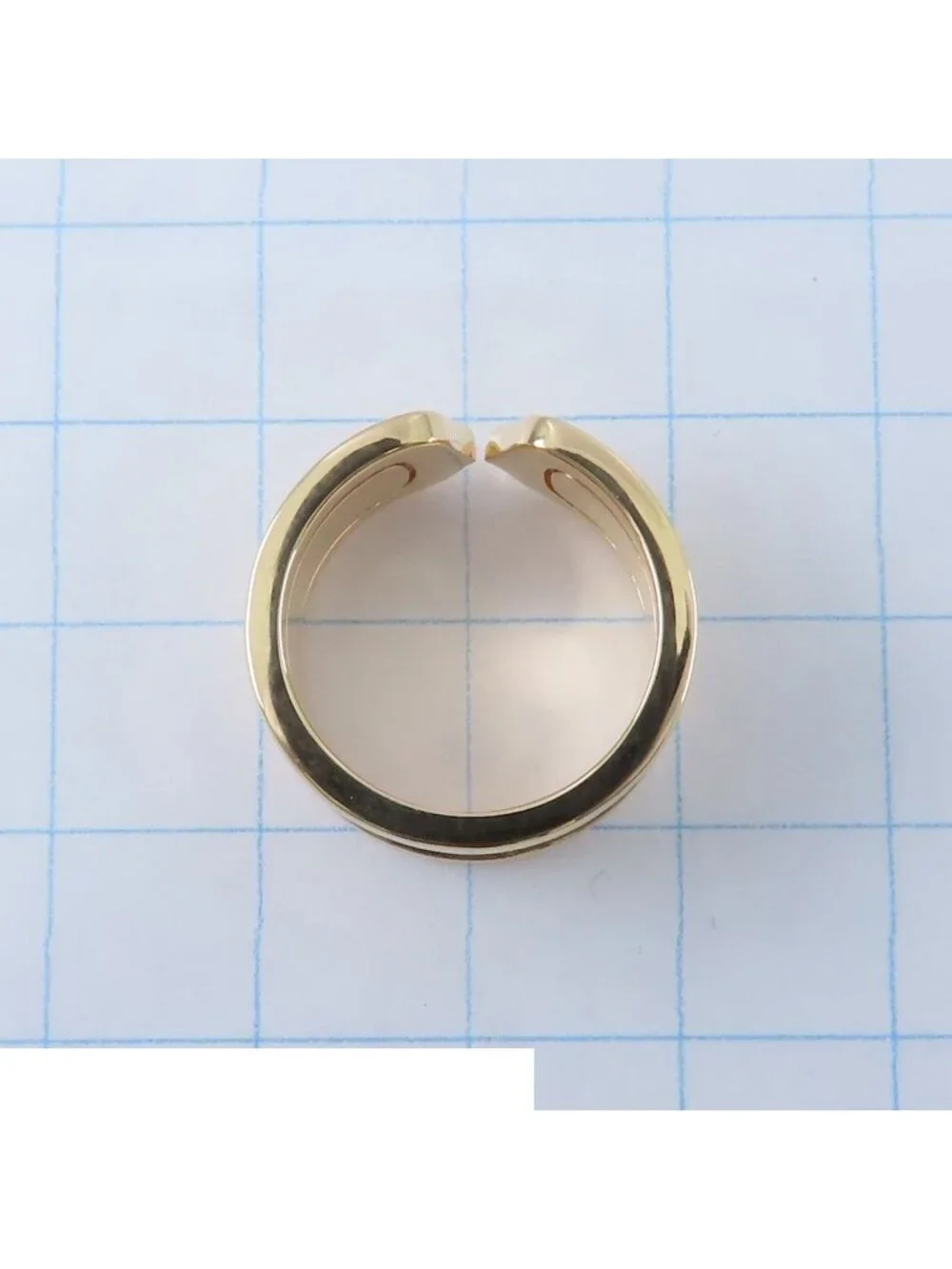 Cartier C2 Yellow Gold 18K Sea 2C Ring 48